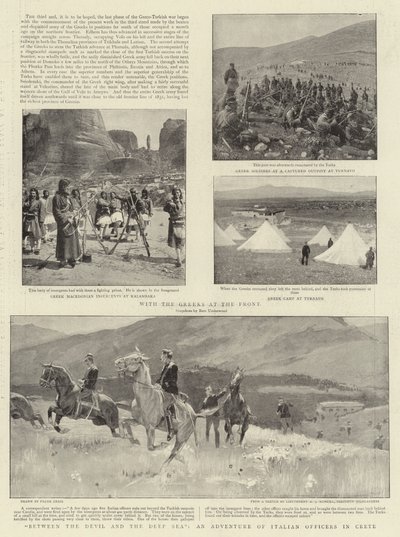 Between the Devil and the Deep Sea, an Adventure of Italian Officers in Crete by Frank Craig